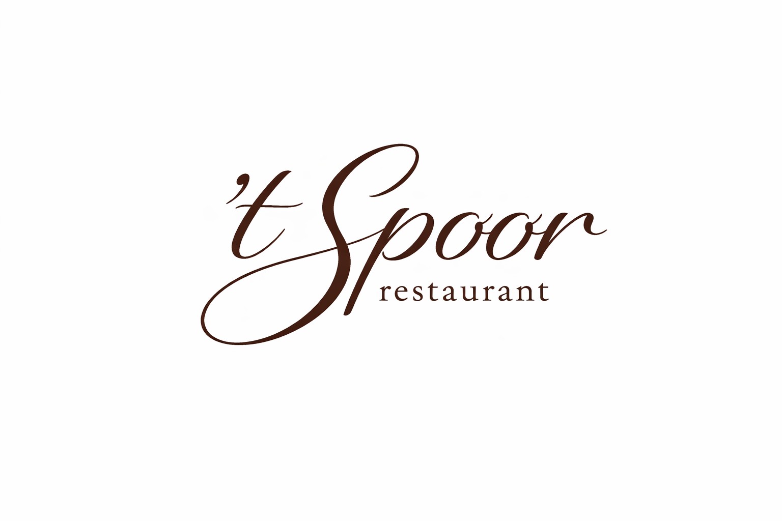 't Spoor restaurant logo design